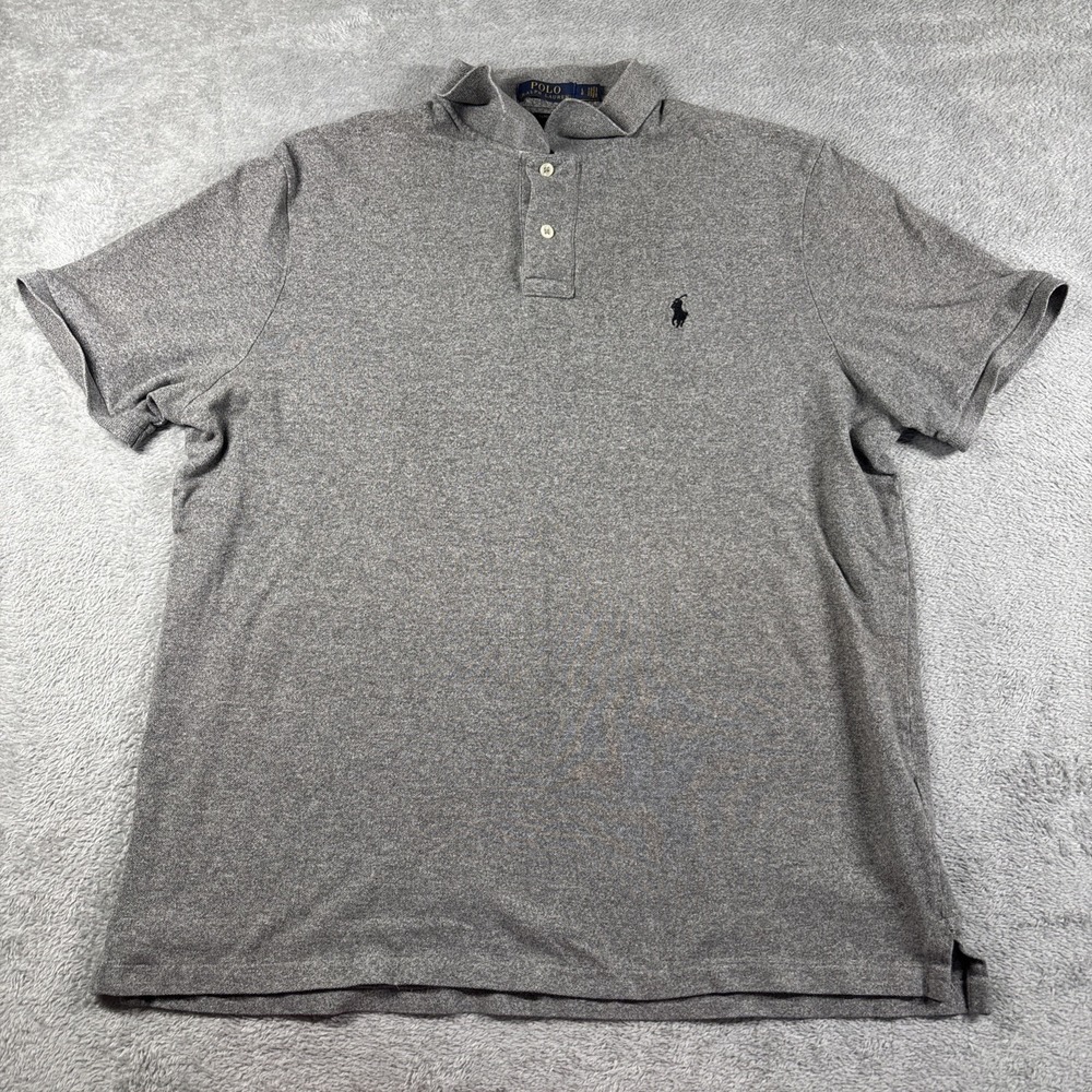 U.S. Polo Assn. Men's Classic Polo Shirt Light Heather Gray Size L